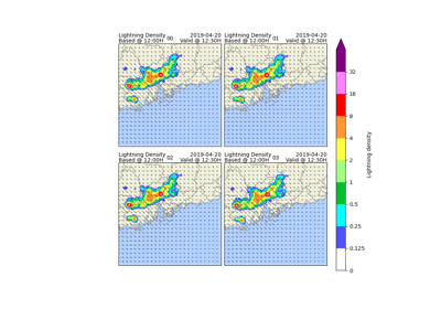 Probabilistic Lightning Density Nowcast (Hong Kong)